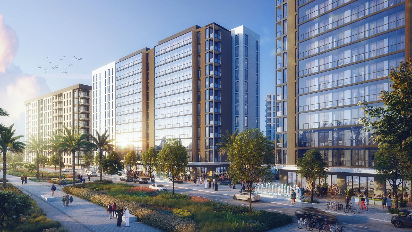 Olfah by Alef – apartment buildings and green community in Muwaileh, Sharjah